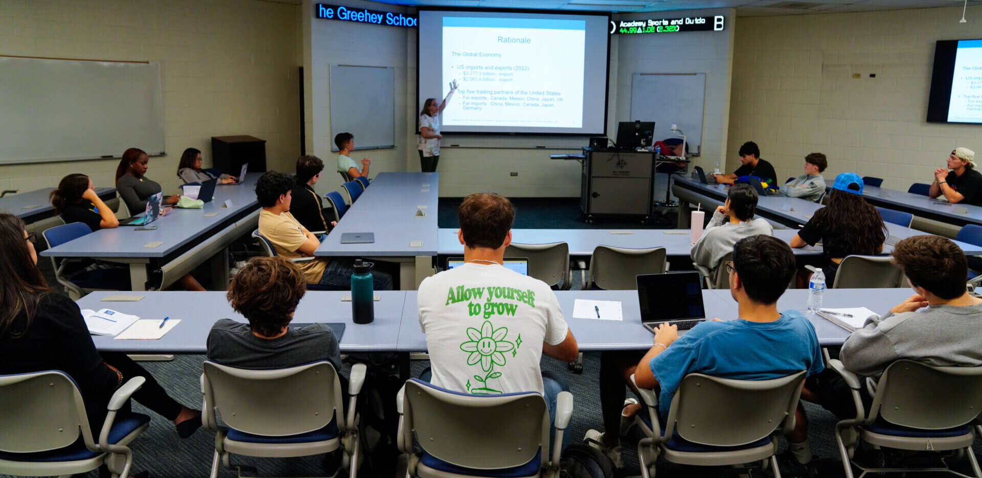 Students in a classroom.