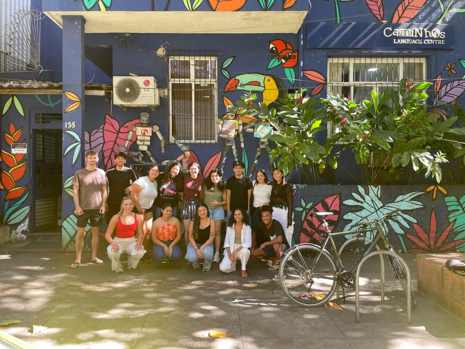 Students visit the CaminNhos Language Center during the USDA International Agriculture Program