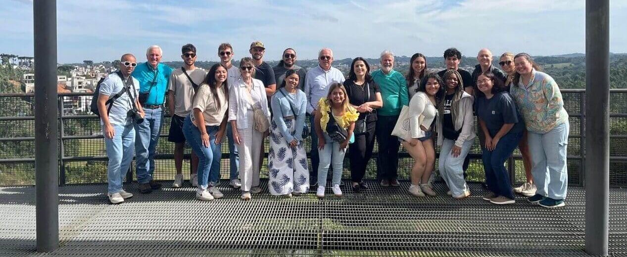 USDA International Agriculture Program students take a group photo in Brazil.