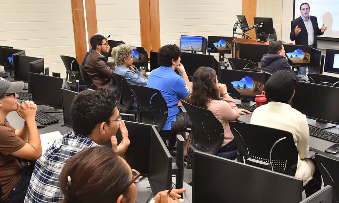 Students in the classroom.