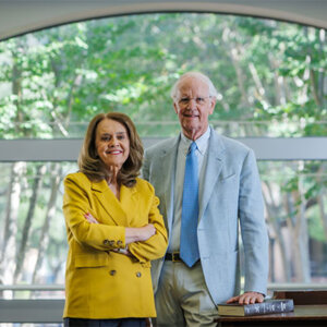 Sara E. Dysart, left, and Jim Drought, both assist St. Mary's University via their expertise in the law.