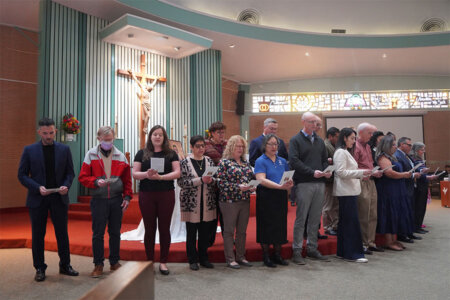 Marianist Heritage awardees participate in Mass in January 2026.