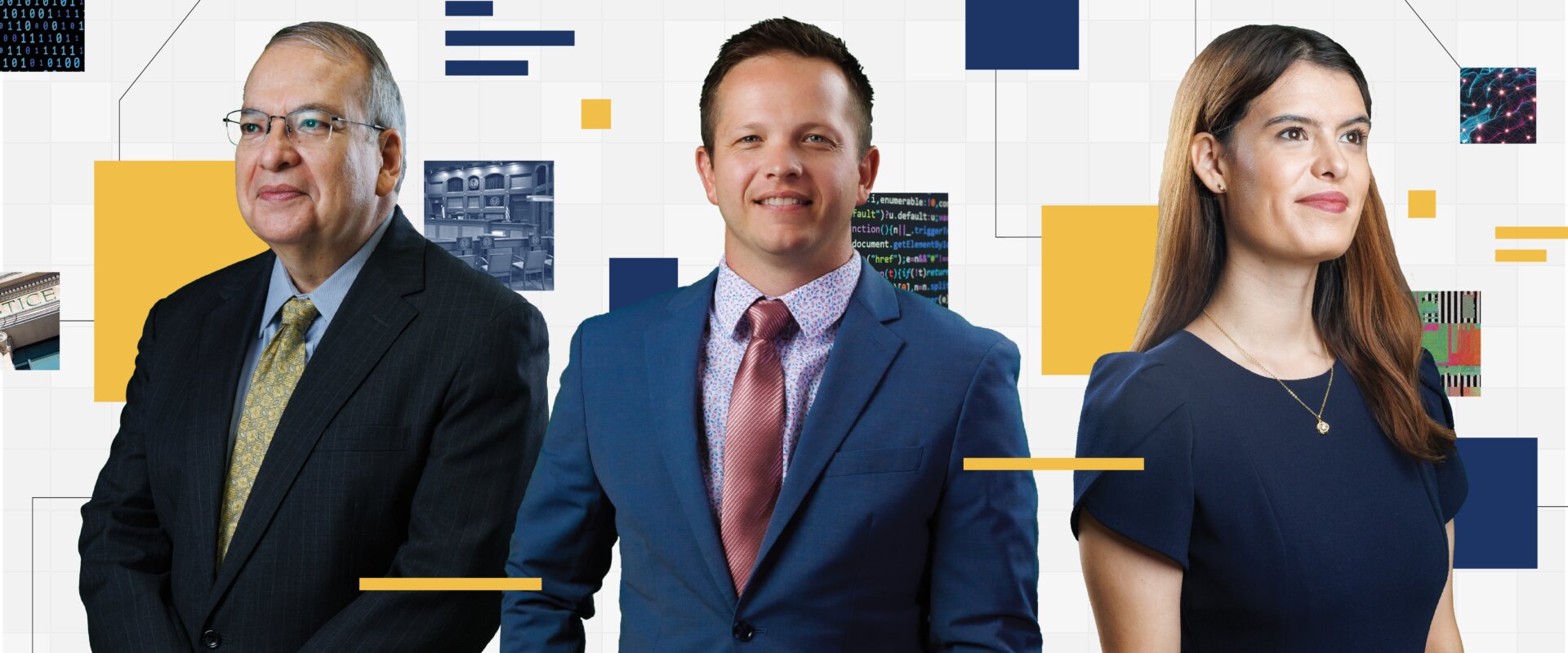 School of Law navigates AI’s challenges and opportunities Gold and Blue magazine cover