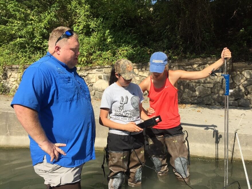 Teachers and students in the Robert Noyce Scholars Program explore the outdoors.