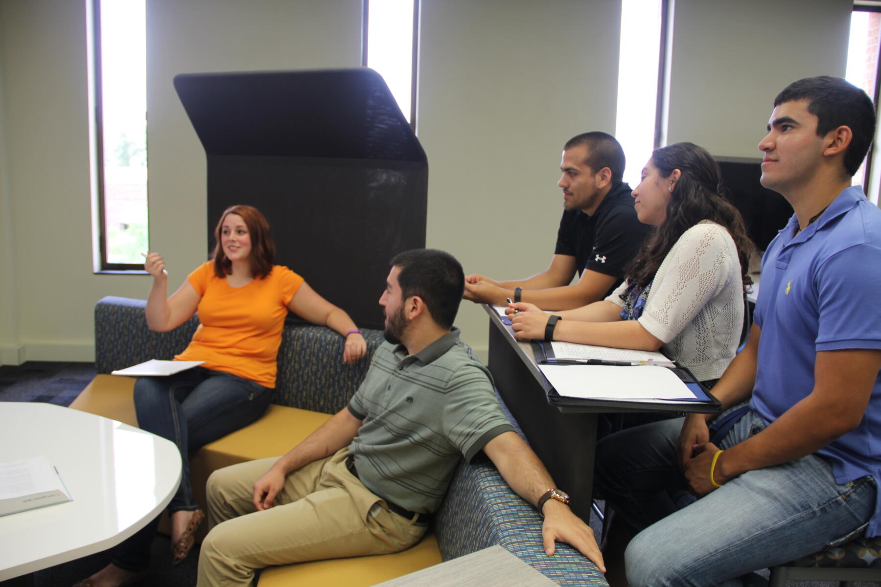 Graduate students study in the Graduate Center for Excellence (GCE)