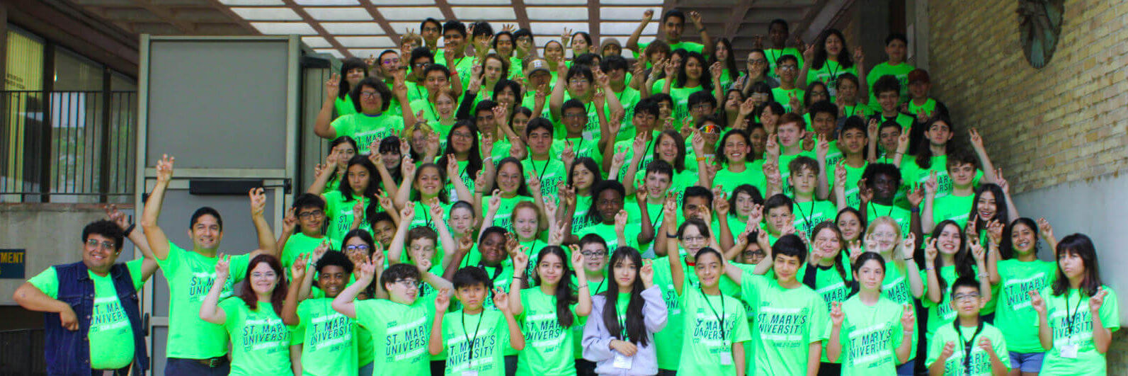 Summer band camp group photo