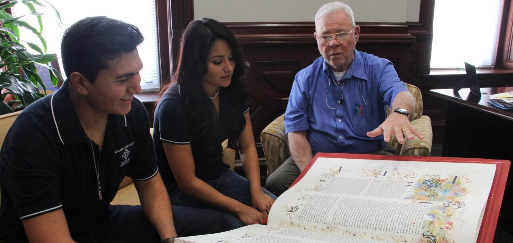 Students learn more about the St. John's Bible