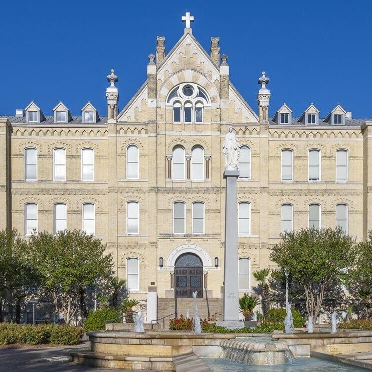 St. Louis Hall, the main building on St. Mary's University's campus.