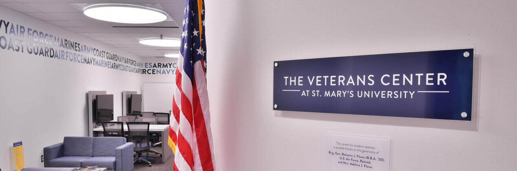 Entrance of the Veteran's Center
