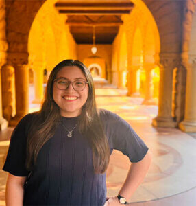 St. Mary's University Biology major Rubi Mendez at Stanford University.