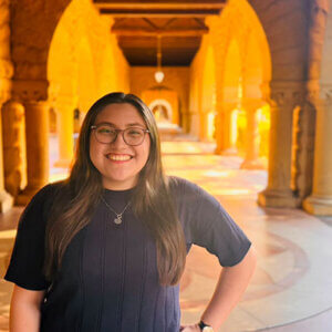 St. Mary's University Biology major Rubi Mendez at Stanford University.