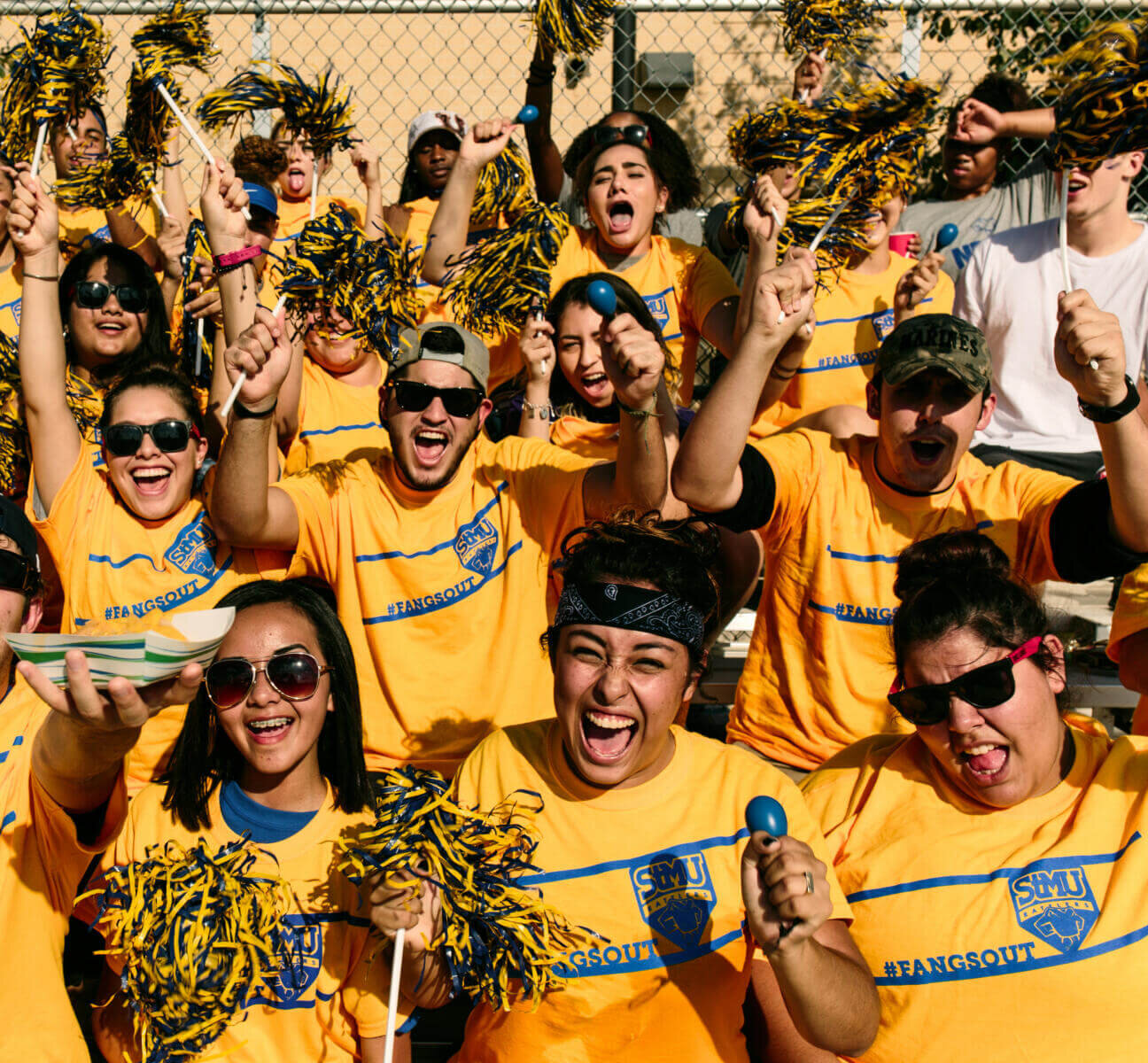 Rattler students gather together and celebrate