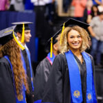 Students attend May 2026 Commencement in the Greehey Arena.